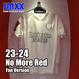 JMXX 23-24 Arsenaol ARS Special Soccer Jerseys No More Red Styles Mens Uniforms Jersey Man Football Shirt 2023 2024 Fan Version