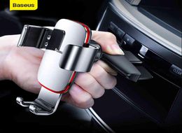 Baseus Gravity Phone Mobile Samsung for Huawei Car CD Slot Air Vent Mount Holder Stand Metal Bracket Accesories7394335