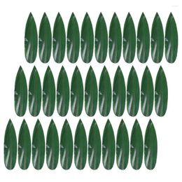 Dinnerware Sets 100 Pcs Cake Mould Sushi Bamboo Leaves Dish Decor Plate Sashimi Decorative Leaf Japanese Mat Adorn