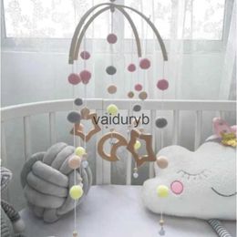 Mobiles# Crib Mobile Baby Rattle Newborn Toys Baby Bed Fur Ball Wind me Toddler Baby 6 Months Soft Balls Hand Bell Toy Kids Room Decorvaiduryb