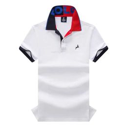 Summer New Hot Sale Luxury Fashion Brand Cotton Polo Shirt Men's T-Shirt Ropa Sportswear Casual Fawn Embroidered Golf Tops