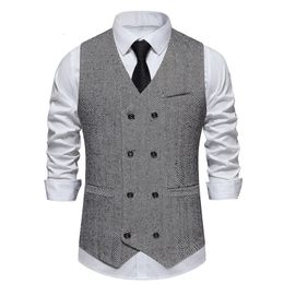 Autumn Mens Suit Vest Designer Luxury Top Wedding 240119