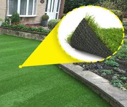 10mm Super Dense Artificial Turf Grass Mat Fake Synthetic Landscape Golf Lawn Home Garden Yard Landscape Decoration8602133