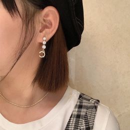 Top Design Diamond Earrings Necklace Long Chain Necklace Designer Earrings Lover Necklace Charm Earrings Letter For Woman Jewellery Sets