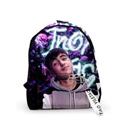 Bags Popular Youthful Inoxtag School Bags Notebook Backpacks Boys/Girls 3D Print Oxford Waterproof Key Chain Small Travel Bags