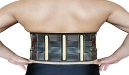 Breathable Elastic Adjustable Double Pull Corset Belt For Men Posture Corrector Brace Lower Back Lumbar Support Slimming Waist9870094