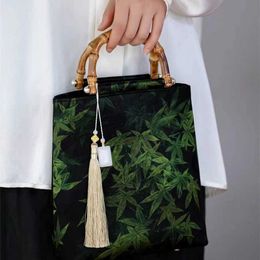 Bags Yaji Xiangyun Gauze Bamboo Cheongsam Ancient Hanfu Chinese Style Women's Bag Skirt Handbag