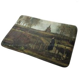 Carpets The Parsonage Garden At Nuenen Entrance Door Mat Bath Rug Rem Re Zero Figure Wallpaper Cosplay