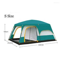 Tents And Shelters Uv Hexagonal Aluminium Pole Matic Outdoor Cam Wild Big Tent 3-4 Person Awning Garden Pergola 245 165Cm Drop Delivery Dhpv4