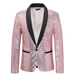 Men's Suits 2024 Autumn/Winter Sparkling Special Effects Coat Beaded Suit