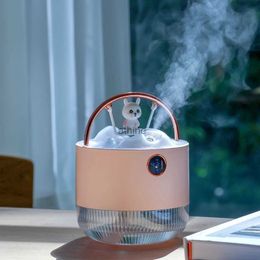 Humidifiers 600ML USB Charging Portable Wireless Air Humidifier Purifier Wireless Portable Ultrasonic Cool Mist Aroma Diffuser for Home Room YQ240122