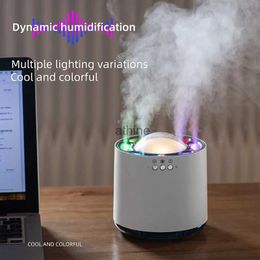 Humidifiers 2024 Intelligent Cool Mist H20 Humidifier Home 800ml Mini Portable Personal Voice Control Dynamic Air Humidifier YQ240122