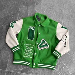 Lois yellow 2023 green Baseball Jacket white designer Mens Jackets Varsity Animal Letter Towel Embroidery Floral Baseball Jacket Couples Women Coat Out FCVO