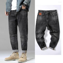 Men's Jeans Black Mens Fashion Loose Straight Long Streetwear Men Pants