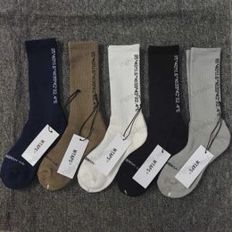 Men's Socks Sold by 5 pairs/lot--WTAPS Socks Sweat absorbing and deodorant towel bottom sports thickened moire socks WZ60 T240122