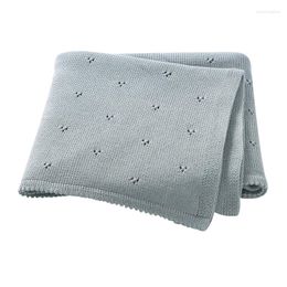 Blankets Cotton Baby Blanket For Born Boys Girls Ultra-Soft Month Swaddle Wrap Sleepsack 100 80cm Knitted Infant Toddler Travel Cuddle