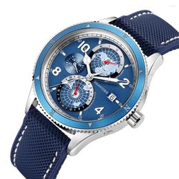 Wristwatches SEAKOSS Dive Fashion Casual Watch Calendar Display Waterproof Luminous North Hemisphere Dial Automatic Mechanical Men Watches