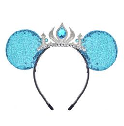 Glitter Star Crown Mouse Ears Hairband Festival Headband Girls Princess Headwear Party Decoration Hair Accessories1681880