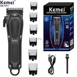 Hair Clippers Kemei Rechargeable Hair Clipper Machine Electric Hair Trimmer Beard Professional Edge Hair Cutting Machine For Men Salon