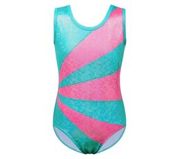 Children Girls Dancewear Print Leotard Sleeveless Dance Wear Cute Shiny Pattern OnePiece7898185