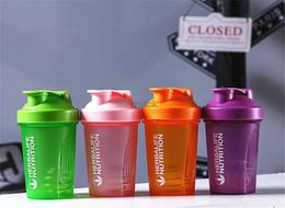 water bottle 400ML Protein Shaker Bottle Sport Whey Powder Mixing Bottle Sport Fitness Gym Shaker Outdoor Portable Plastic Drink Bottle 240122