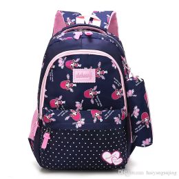 Students School book bag Teenagers Travel Backpack Shoulder Waterproof Student Bags Orthopaedic Backpacks Kid Schoolbag for Girls handbag