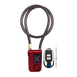 Locks Bike Lock Antitheft Security Wireless Remote Control Alarm Lock 4digit Password LED Indication IP55 Waterproof Bicycle alarm