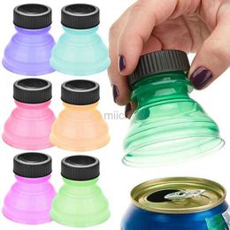 water bottle 6pcs Reusable Plastic Beer Water Dispenser Lid Protector Caps Cover Bottle Top Soda Saver Can Cap Fashion Accessories 240122