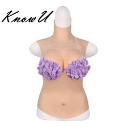 Costume Accessories Shemale Fake C/D/E/G Cup Half Body Suit Breast Forms Crossdresser Transgender Cosplay Dragqueen Transvetimo Tits