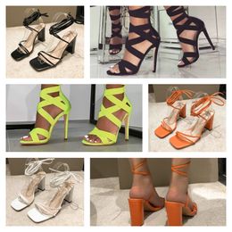 High Sexy Wedding Top Designer Heels Ankle Strap Real Leather Sole Crystal Stiletto Heel Womens Shoes 88