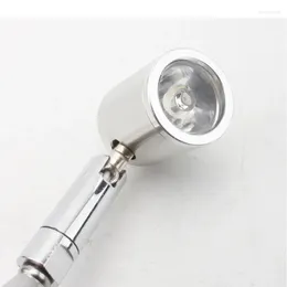 Wall Lamps LED Switch Dc12v24v110 220V Silver Bedroom Bedside Reading Light Direction Adjustable Indoor Lighting