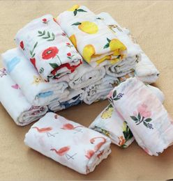 Infant Swaddling Cloth Blanket Printed Bath Towel Double Layers Gauze Wrapper Cartoon Towels Baby Stroller Covers Nursery Bedding 4017129