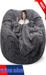 Camp Furniture Giant Beanbag Sofa Cover Big XXL No Stuffed Bean Bag Pouf Ottoman Chair Couch Bed Seat Puff Futon Relax Lounge2463820