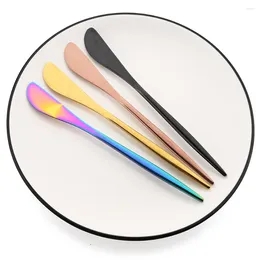 Knives Stainless Steel Butter Knife Cheese Dessert Jam Spreaders Utensil Gold Cutlery Flatware Silverware Tools