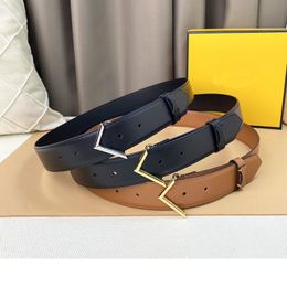 Luxury Designer Belts For Women Mens Fashion Genuine Leather Belt Width 3.0cm smooth buckle jeans suit Accessories Fashionable Versatile With box
