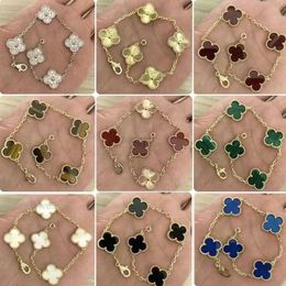 Designer Bracelet Jewelry Light High Classic Women's Four-leaf Clover Lucky release inner charm jewelry light up your style