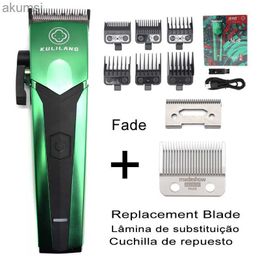 Hair Clippers 2023 New Madeshow Kulilang R66 Green Hair Cutting Machine USB Charging Hair Machine Professional Hair Clipper for Men YQ240122