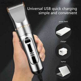 Hair Clippers W8KC USB Smart Touch LCD Hair Clipper Electric Hair Shaving Device Household Tools YQ240122