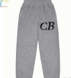 Cole Buxton Knitted Pants CB Woven Knit Trousers Sweatpants Men's Sweat Fleece Warm Women Joggers Overalls Mens Streetwear Sportswear Pant Loose design 45s