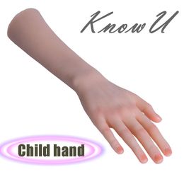 Costume Accessories Children Hands with Arms Silicone Model High Simulation Child Hand
