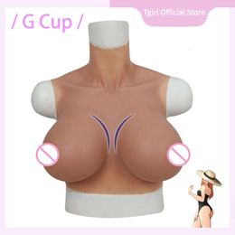 Fake Boobs Eight-sided External Chest Expansion Crossdresser G Cup Big Breasts East West Shape Huge Tits for Shemale Transgender