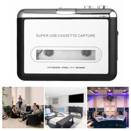 Player USB2.0 Portable Tape to PC Super Cassette to MP3 Audio Music CD Digital Player Converter Capture Recorder + Headphones