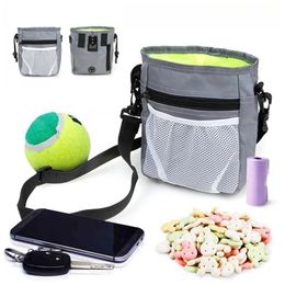 Carrier Pet Dog Training Bag Large Capacity Treat Snack Bags Portable Pets Food Pouch Outdoor Puppy Training Pockets Dogs Accessories