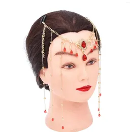 Hair Clips Long Tassel Women Headband Rhinestones Pendant Antique Wedding Jewellery