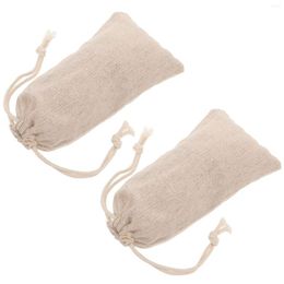 Storage Boxes 2 Pcs Natural Cedar Chip Bag Car Freshener Linen Cedarwood Sachets For Clothes