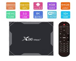 X96 MAX Plus TV Box Android 90 MAX 4GB 64GB Amlogic S905X3 Smart 4K Media Player 24G5G Wifi BT40 H265 X96 MAX2989813