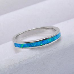 Cluster Rings Selling Simple Single Ring Blue Personalised In Europe And America With Fashionable Jewellery For Women