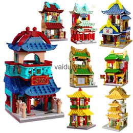 Blocks Mini Street View Building Model Bouwstenen nese Stijl Ancient Stad Vergadering Bricks Toys Gift For lrenvaiduryb