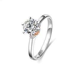 Luster Jewelry Best Selling Fashion 18k White Gold Wedding Rings with Vvs 1ct Lab Grown Diamond