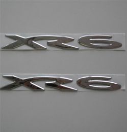 2 PCS of set Chrome silver PVC XR6 car emblem badge rear fender side sticker logo accessorie For Falcon7789623